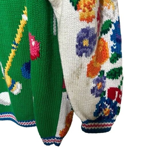 Vintage 90s Eagle’s Eye Cardigan Knitted Sweater - Picture 7 of 8